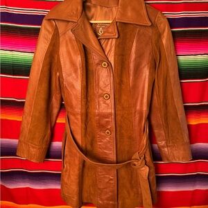 Vintage skin gear leather coat